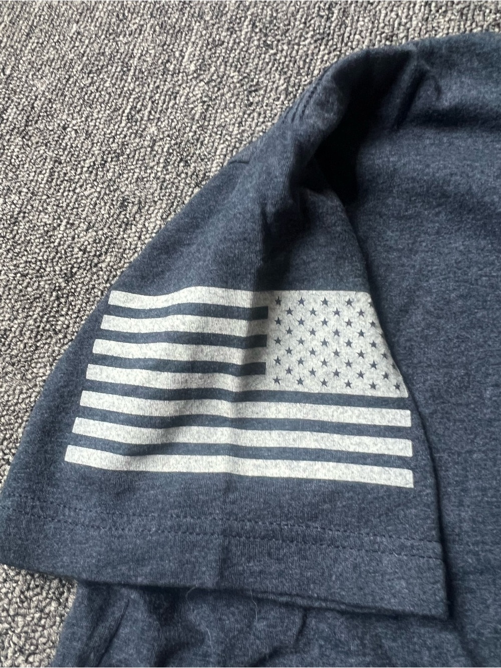 Grunt Style Short Sleeve Crewneck T-Shirt - Heather Navy Blue - Picture 2 of 4